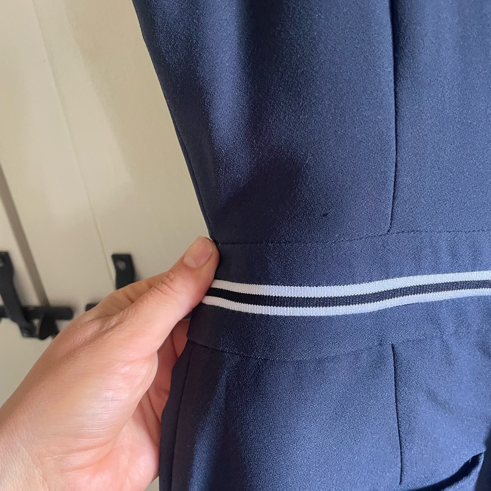 BANANA REPUBLIC WIDE-LEG JUMPSUIT NAVY SIZE 2 - Picture 4 of 4